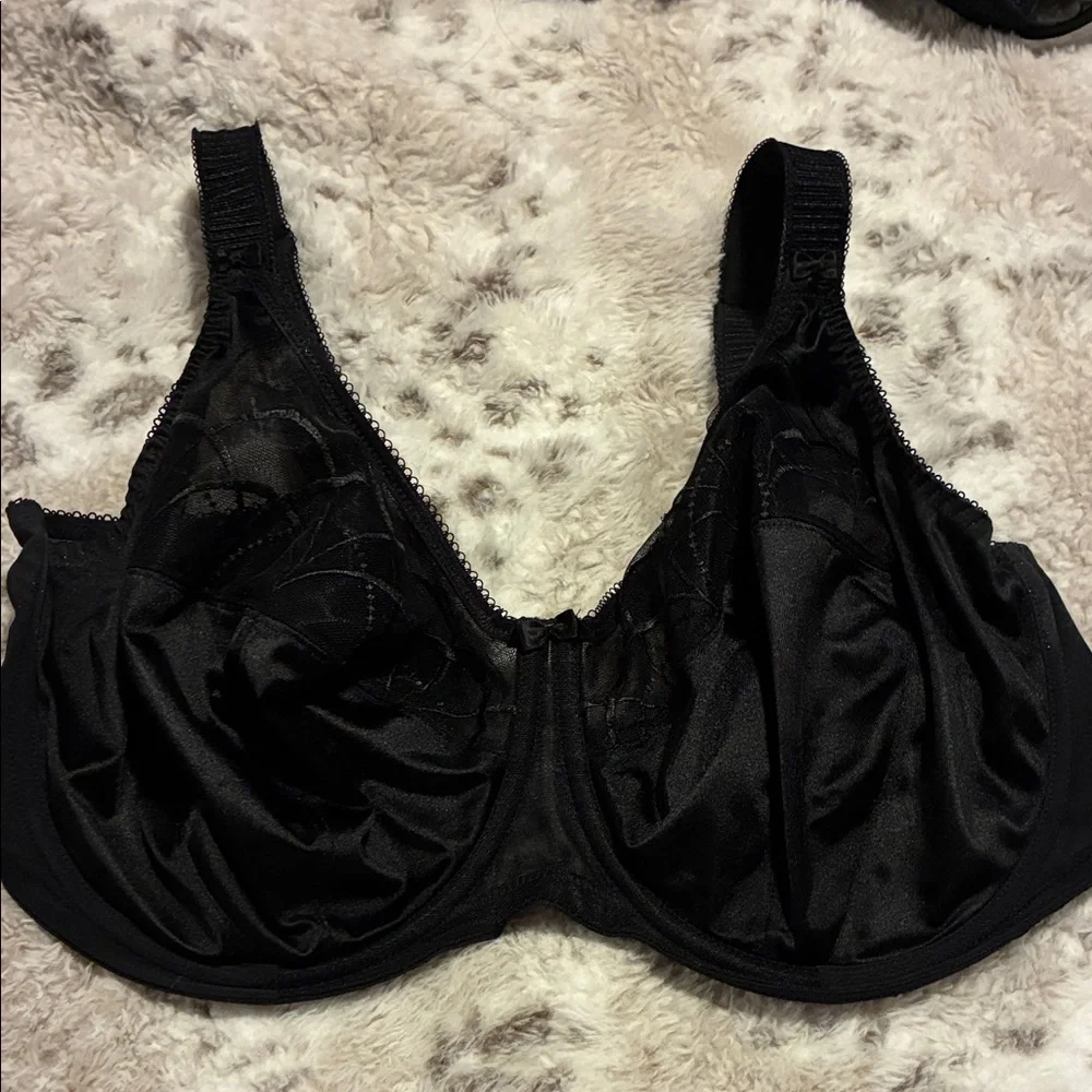 Elomi Black Satin Bra size 36I - Picture 1 of 3